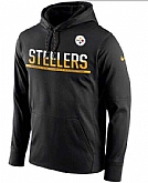 Men's Pittsburgh Steelers Nike Sideline Circuit Pullover Performance Hoodie - Black FengYun,baseball caps,new era cap wholesale,wholesale hats